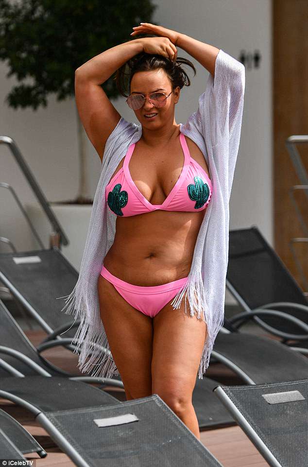 An insider said: 'Chanelle was around a size 16 at the end of last year and she's now a size 12'