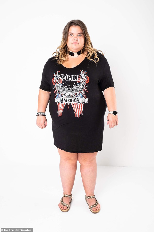 Working hard: The reality star lost six inches off her waist and dropped down to a size 20