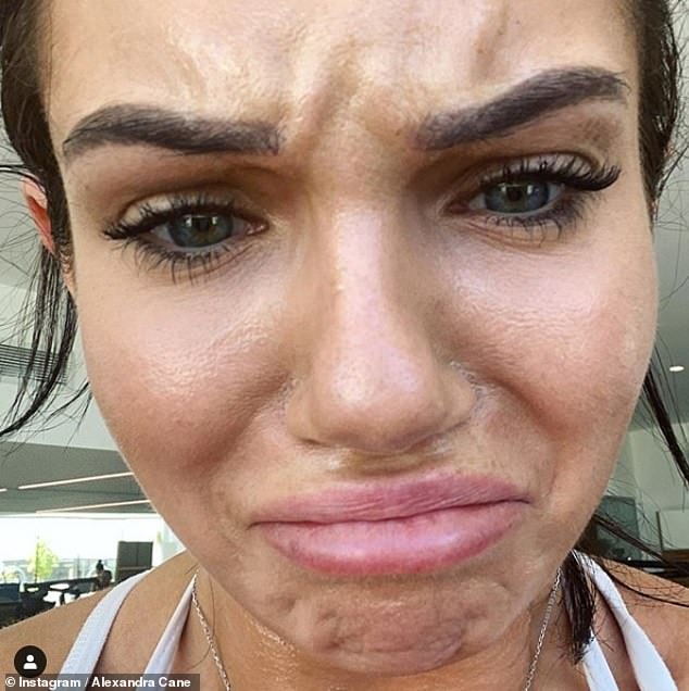 Sweat for it: Alexandra recently kept things real as she shared a raw sweaty selfie after hitting the gym and doing her newly launched Happy Body workout plan