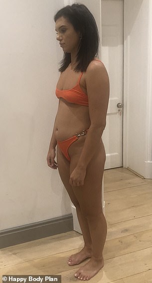 Back then: The star launched her own fitness and well-being app, Alexandra's Happy Body Plan