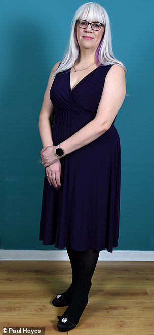 Pictured: Lynne Gaskell following her weight loss