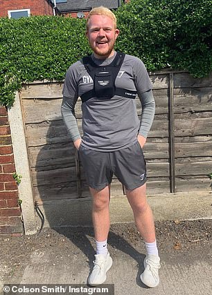 'I'll need to wear a fat suit!' Colson recently spoke about how his staggering weight loss (pictured earlier this month) will cause continuity issues on Coronation Street during filming