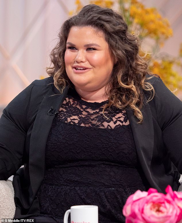 Speaking out: Amy discussed her staggering weight loss on Lorraine at the start of the year