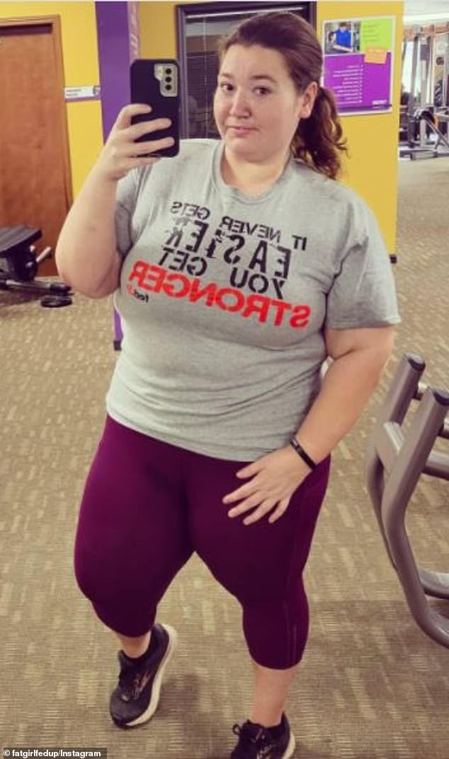 For the past eight years, Lexi (pictured in November) has been chronicling the ups and downs of her weight loss journey on her Instagram, which has been a source of inspiration for millions