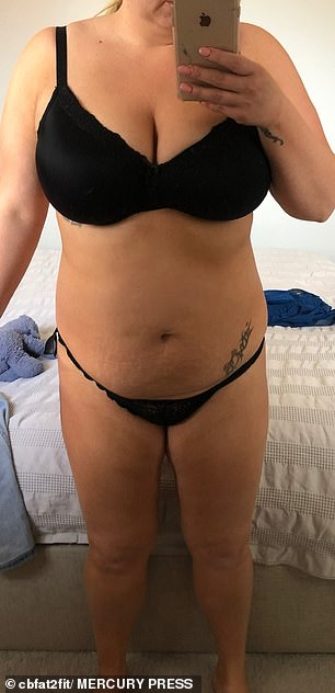 Charmaine said she fell in love with the gym and ate in a calorie deficit with help from an online coach. Pictured: Before mummy makeover,
