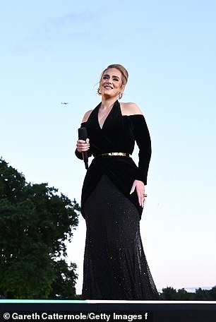 upset: The Grammy and Oscar winner, 34, spoke about how she 'felt terrible' after her seven-stone weight loss upset some of her body- conscious younger fans (pictured July 2022)