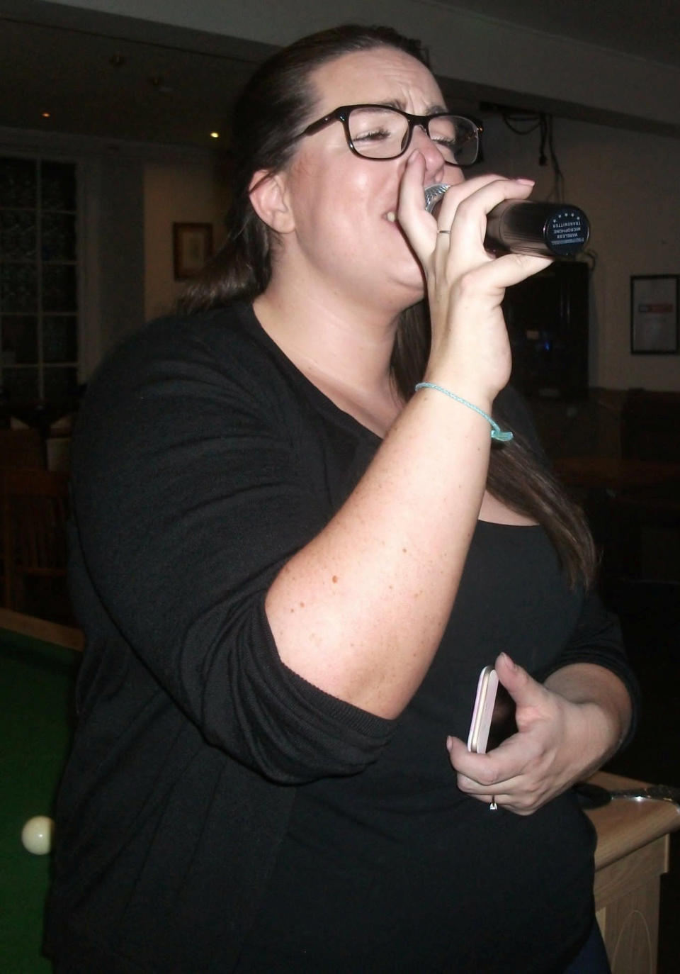McCarthy, 31, saw her weight creep up to 20st during the first lockdown. (Collect/SWNS)