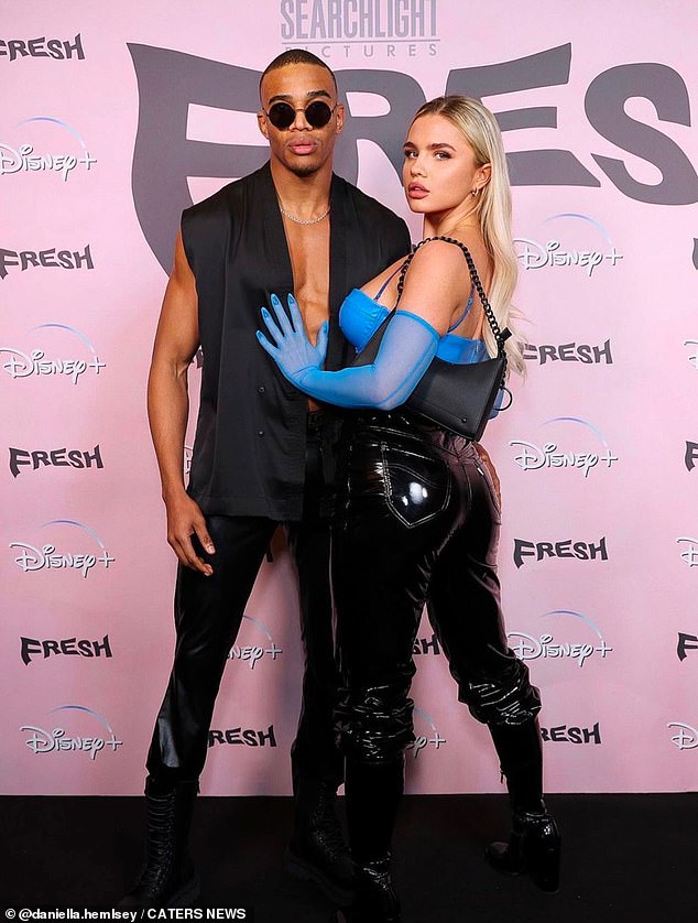 Daniella met her boyfriend, pictured together, in 2021, who helped her to finally develop a good relationship with food and she stopped counting my calories