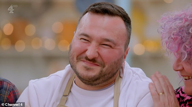'Comfort': The latest series of the Channel 4 show kicked off on Tuesday night and saw Will be the first baker to be sent home, while Yanusz (pictured) was the first to be crowned star baker