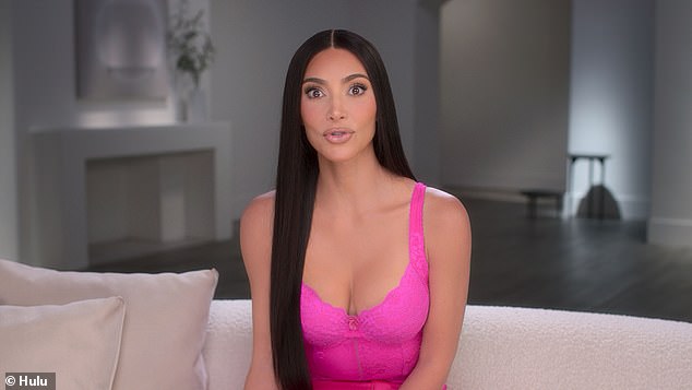 Nervous: Kim adds in confession that Khloe has always been, ‘really nervous to go to the Met, but after this year, we decide she’s going, and that’s it'
