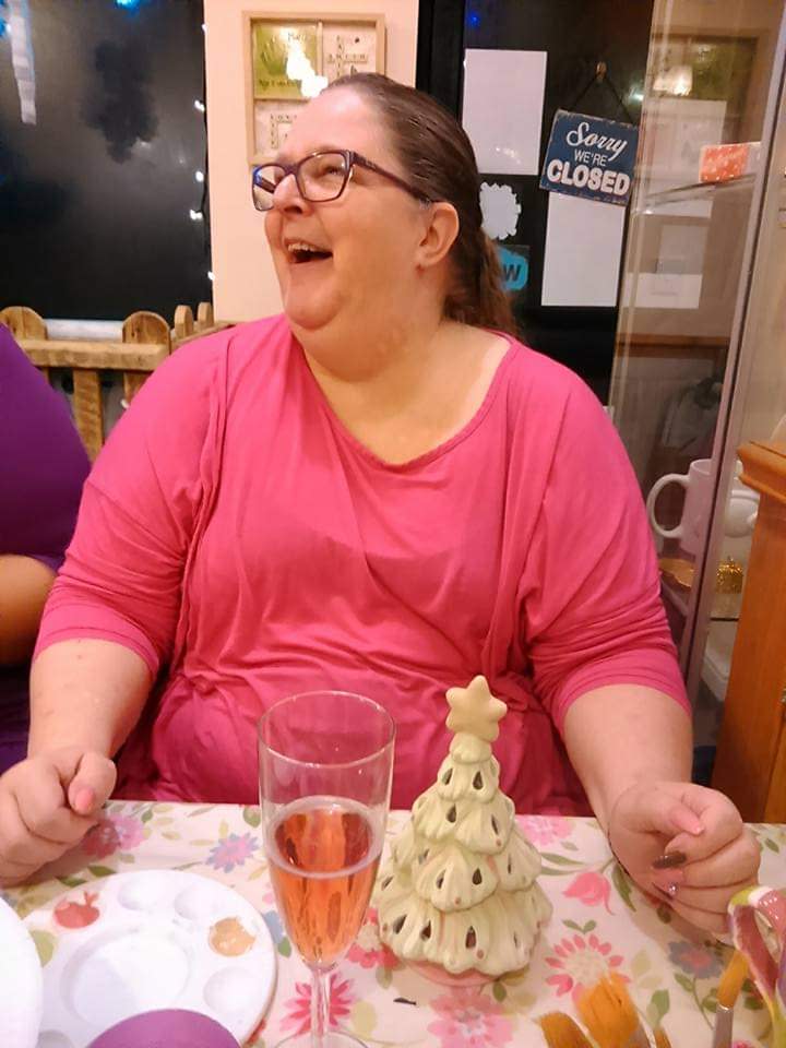 Lisa Childs before her weight loss journey. (Lisa Childs/SWNS)